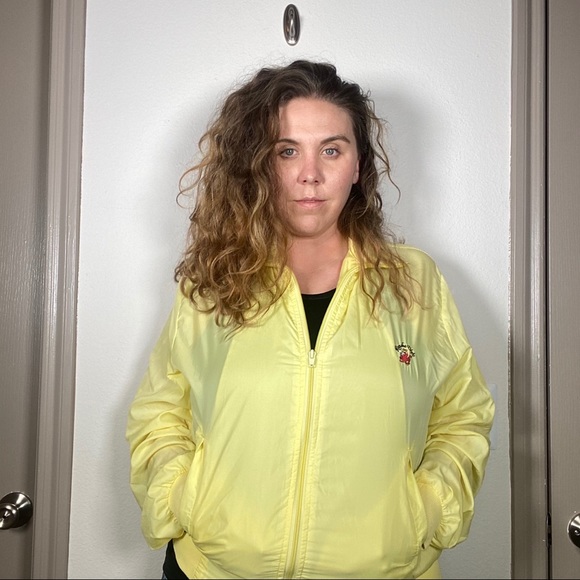Yellow Vintage Izod Rancho Viejo windbreaker coat - Picture 15 of 15
